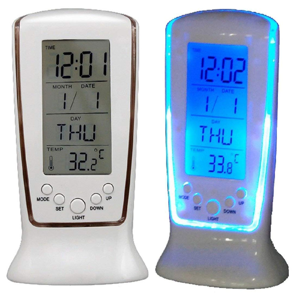 Office Tech Gadgets - 달력 시계 디지털 LED 시계 데스크탑