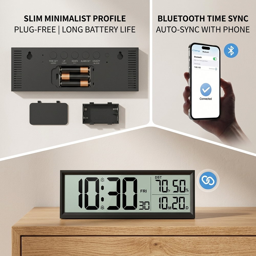 디지털 알람 시계, 온도, 습도, 날짜, 요일 표시,  - Office Tech Gadgets 리뷰 및 가격