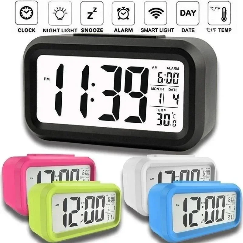 LED 디지털 알람 시계 백라이트 데이터 시간 달력 데 - Office Tech Gadgets 리뷰 및 가격