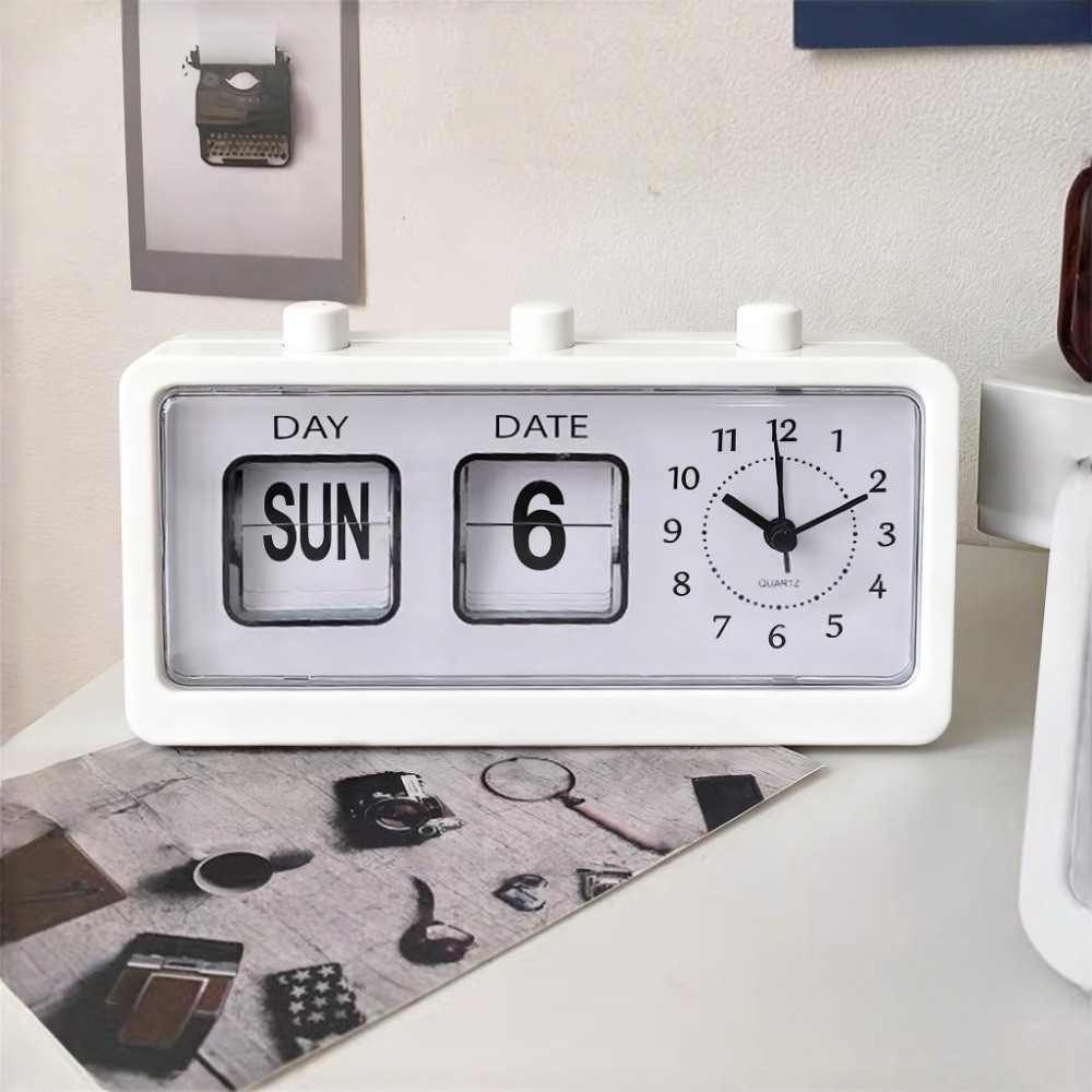 전자식 페이지 넘김 달력 시계 빈티지 데스크탑 디스플레 - Office Tech Gadgets 리뷰 및 가격