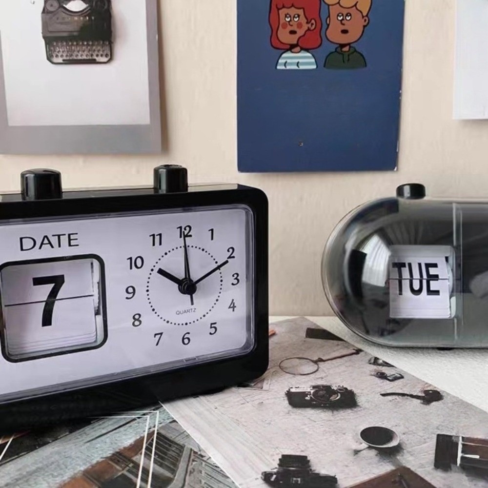 전자식 페이지 넘김 달력 시계 빈티지 데스크탑 디스플레 - Office Tech Gadgets 리뷰 및 가격